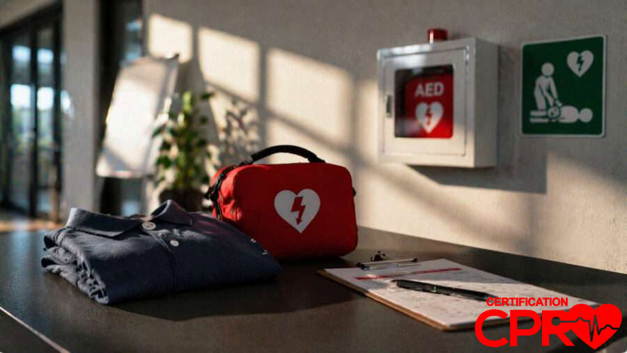 AED and CPR training equipment in Arlington.